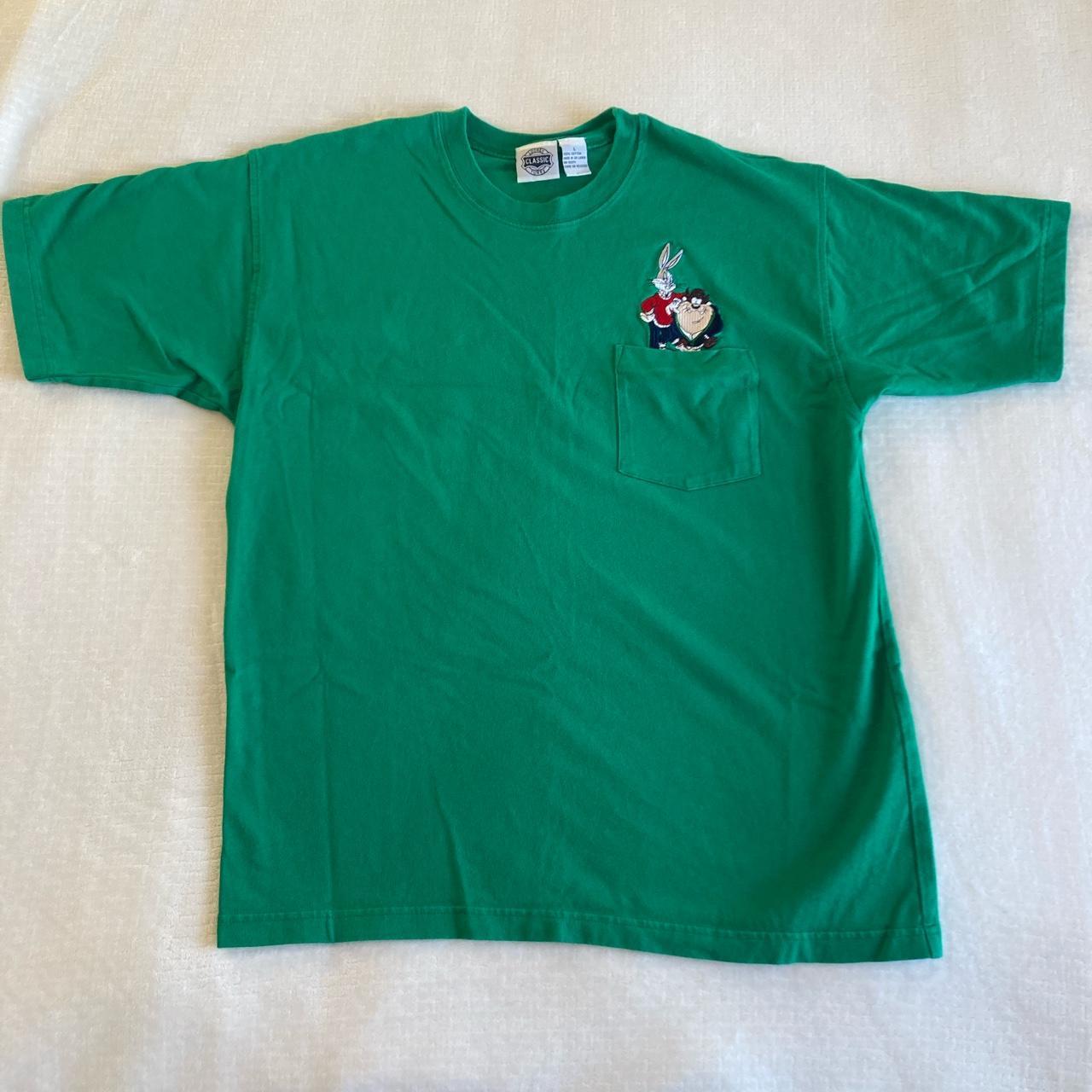 Looney Tunes Men's Green T-shirt | Depop