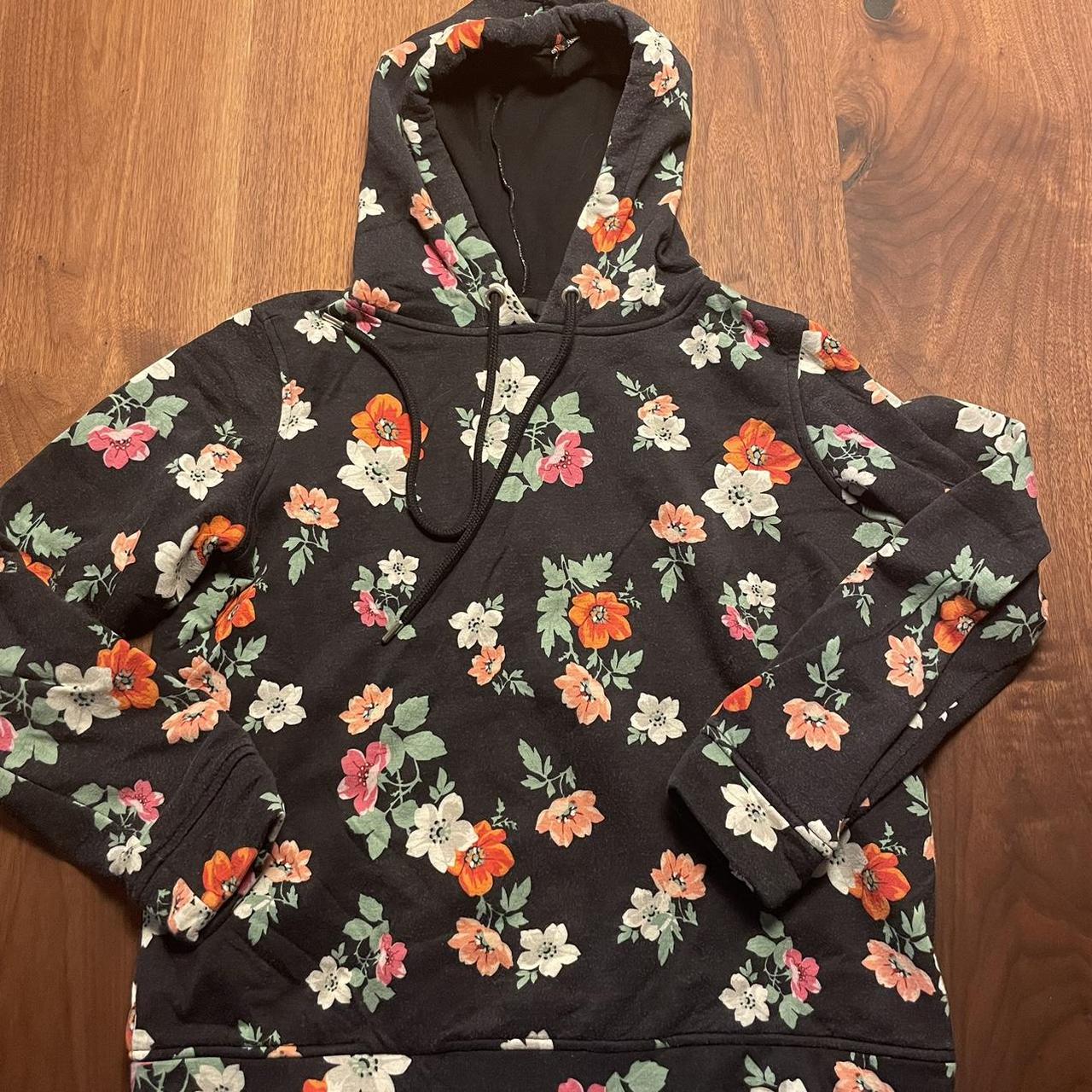 Maje Floral Hoodie Sweatshirt Super soft and size Depop