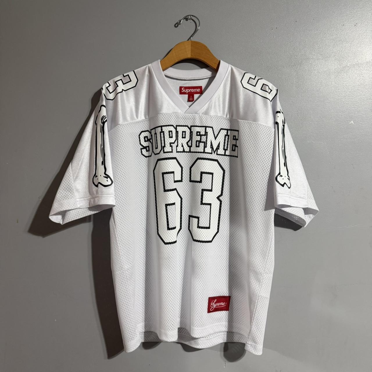 Supreme Spiderweb Football Jersey 'Black' great | Depop