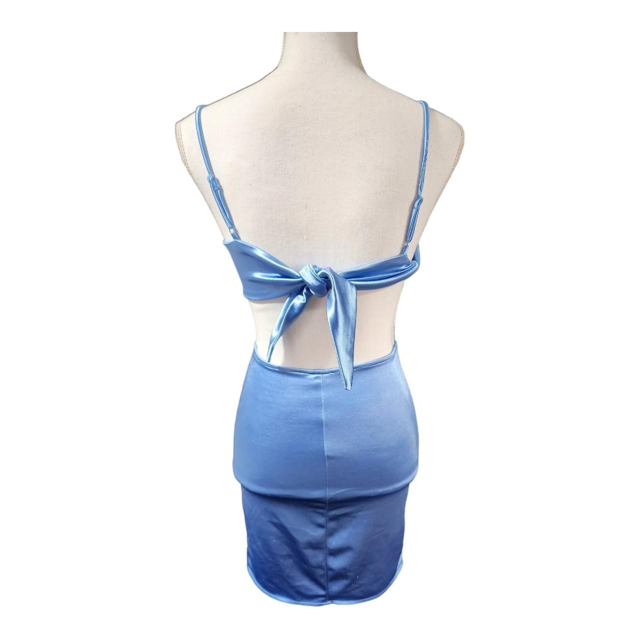 B Darlin Women's Blue Dress | Depop