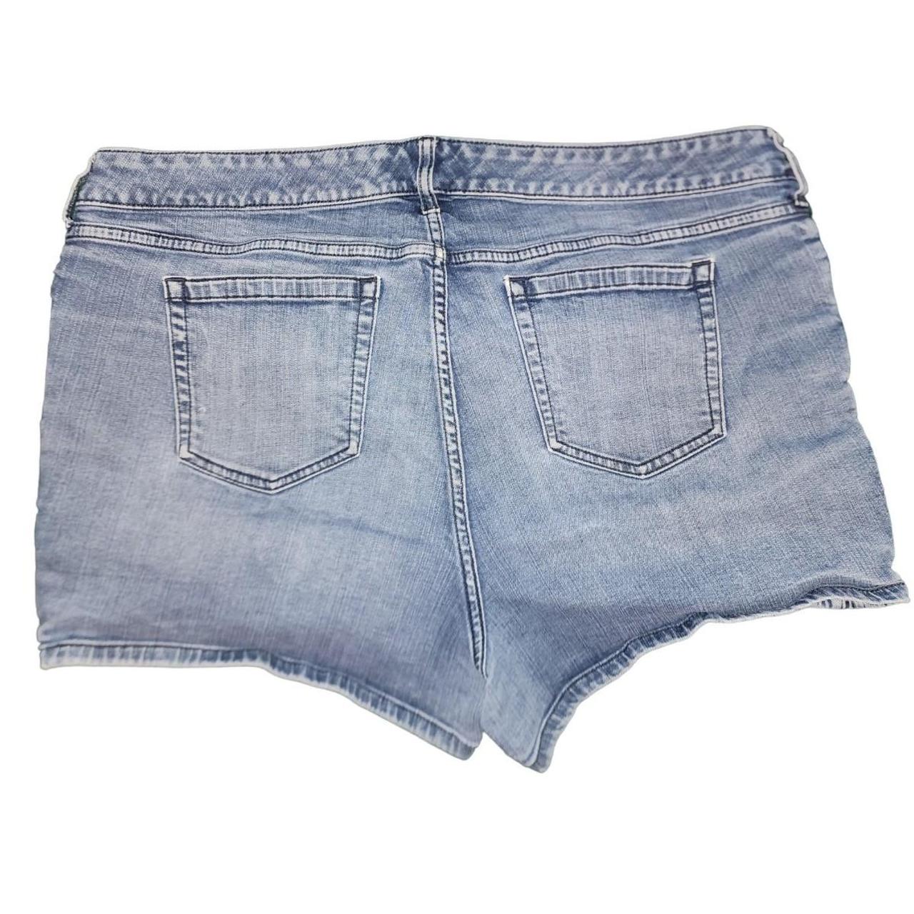 Y2K Torrid Plus Size 20W Denim Jean Shorts with Faux... - Depop