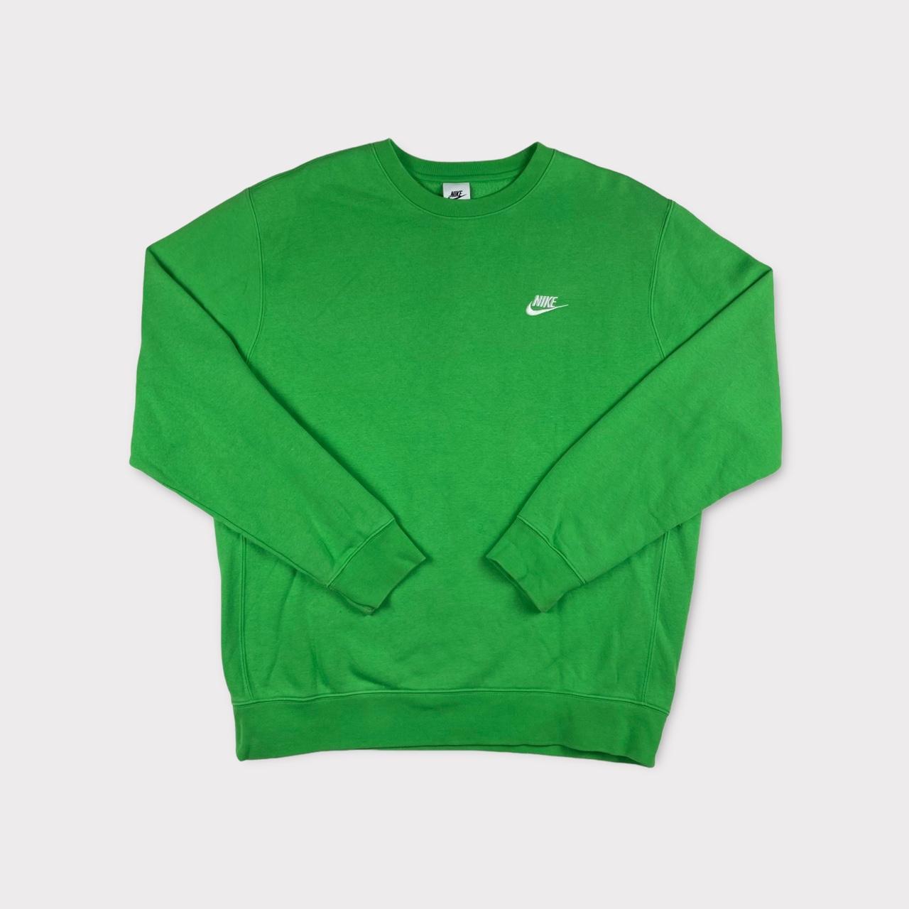 Nike Men's Green Sweatshirt Depop