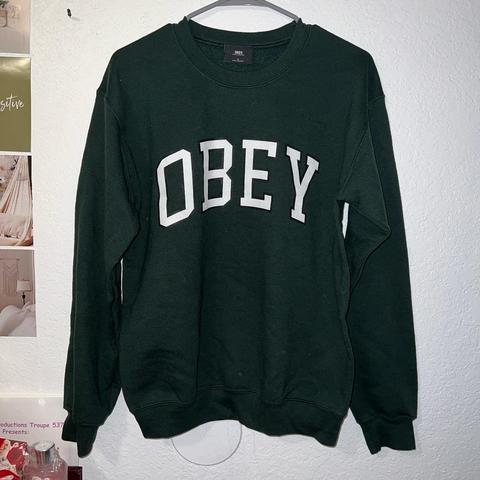 Obey sales green sweatshirt