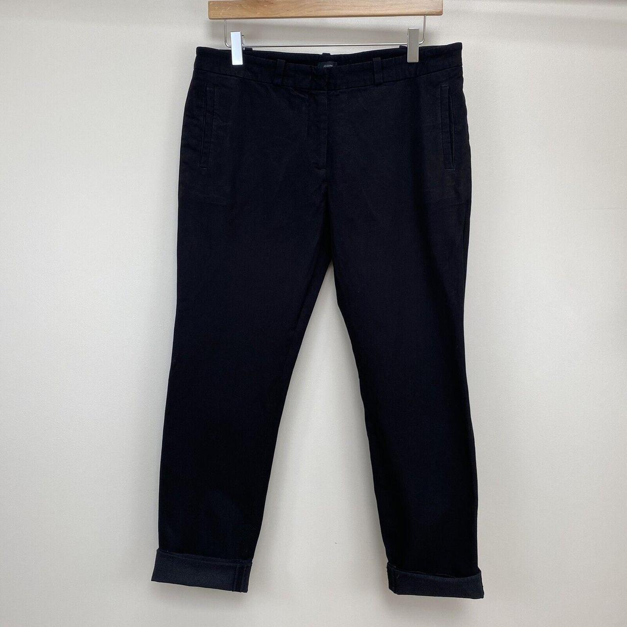 Joseph New Eliston Gabardine Stretch Black trousers... - Depop