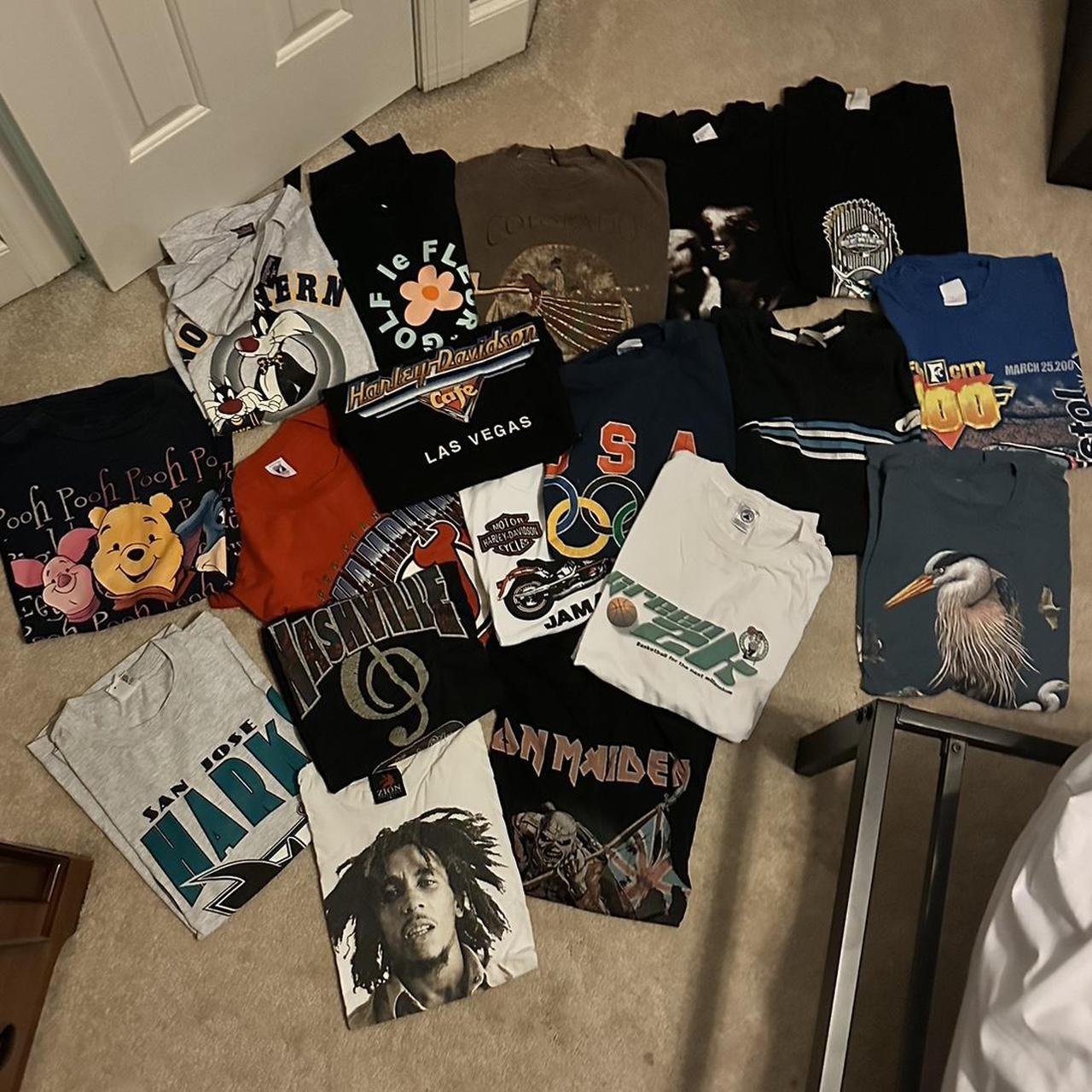 THIS IS NOT A REAL POST. NO NONE OF THE TEES ARE... - Depop