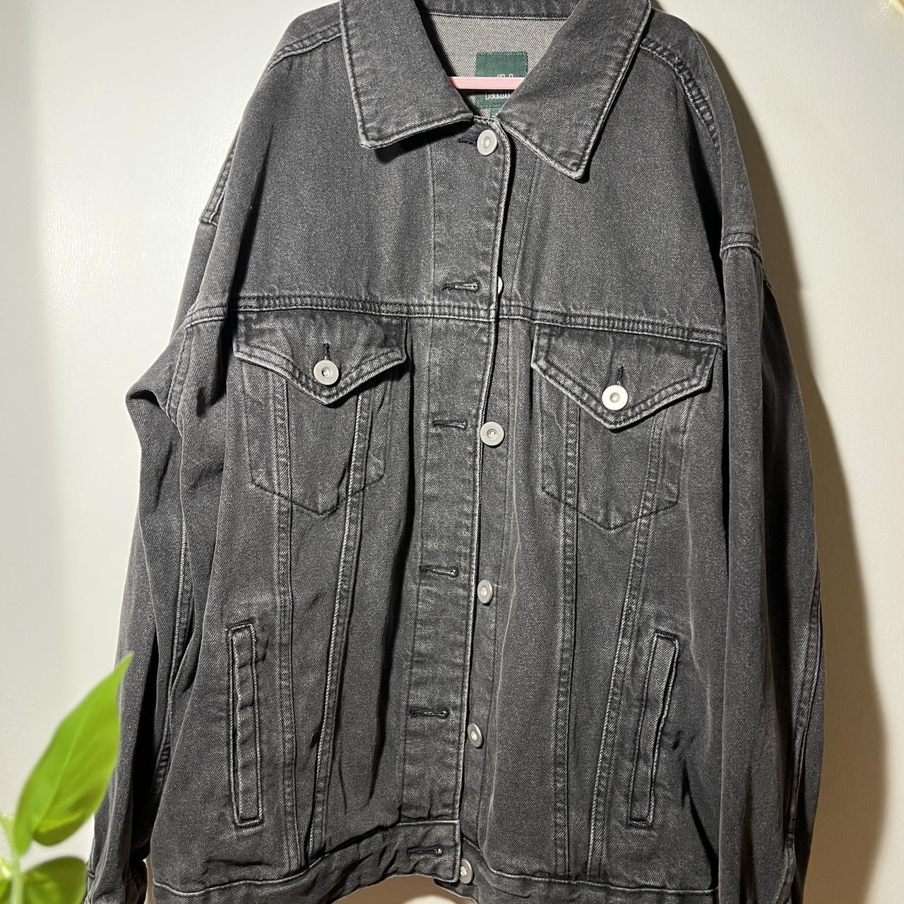 Target black denim jacket. Size S. - Depop