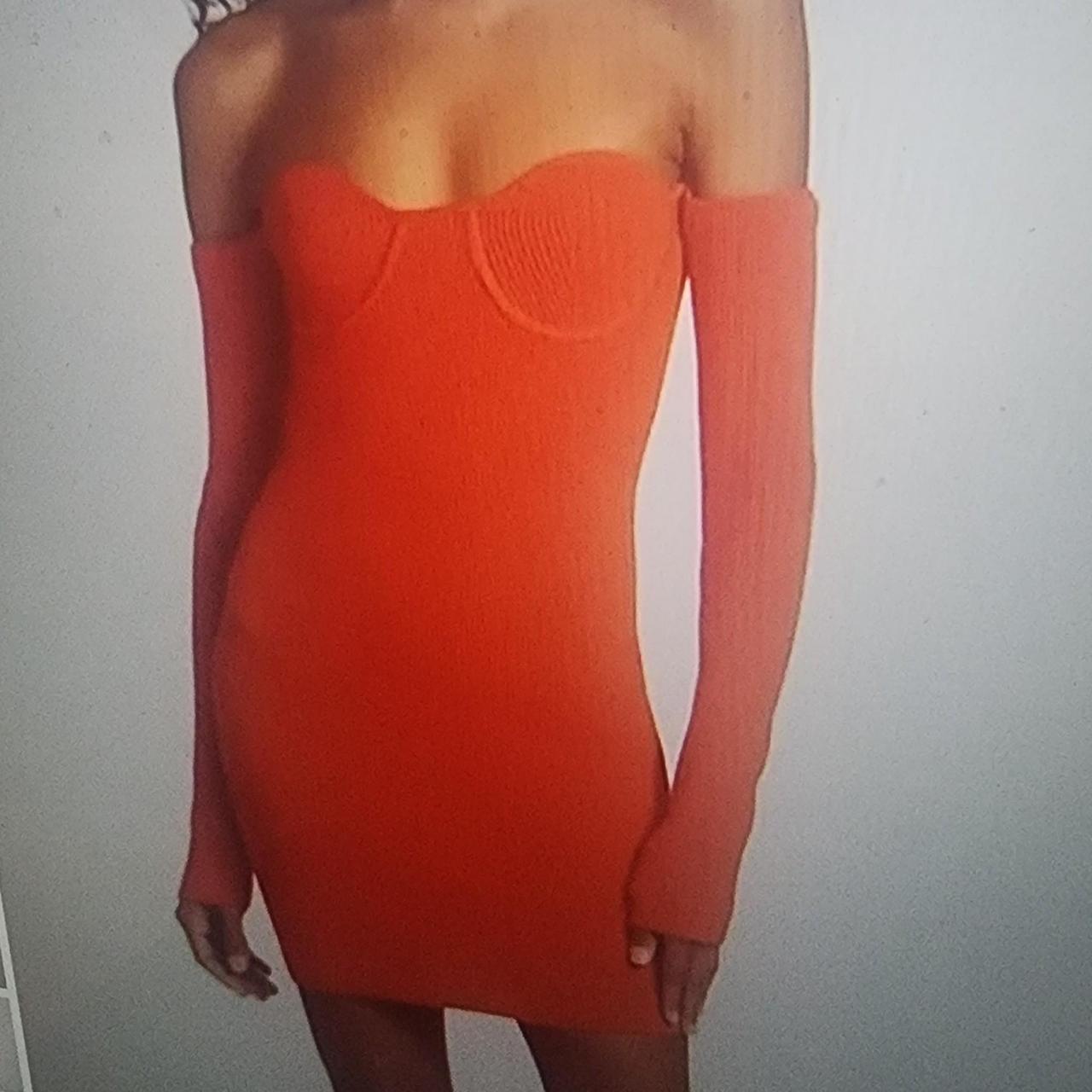 Helmut Lang Orange Dress