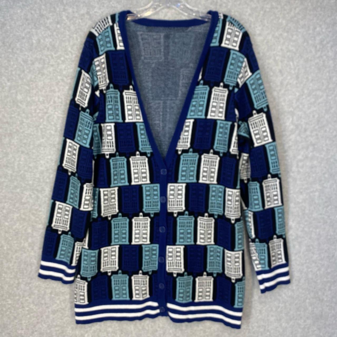 Bbc Doctor Who Tardis Cardigan Brand Bbc Size Depop