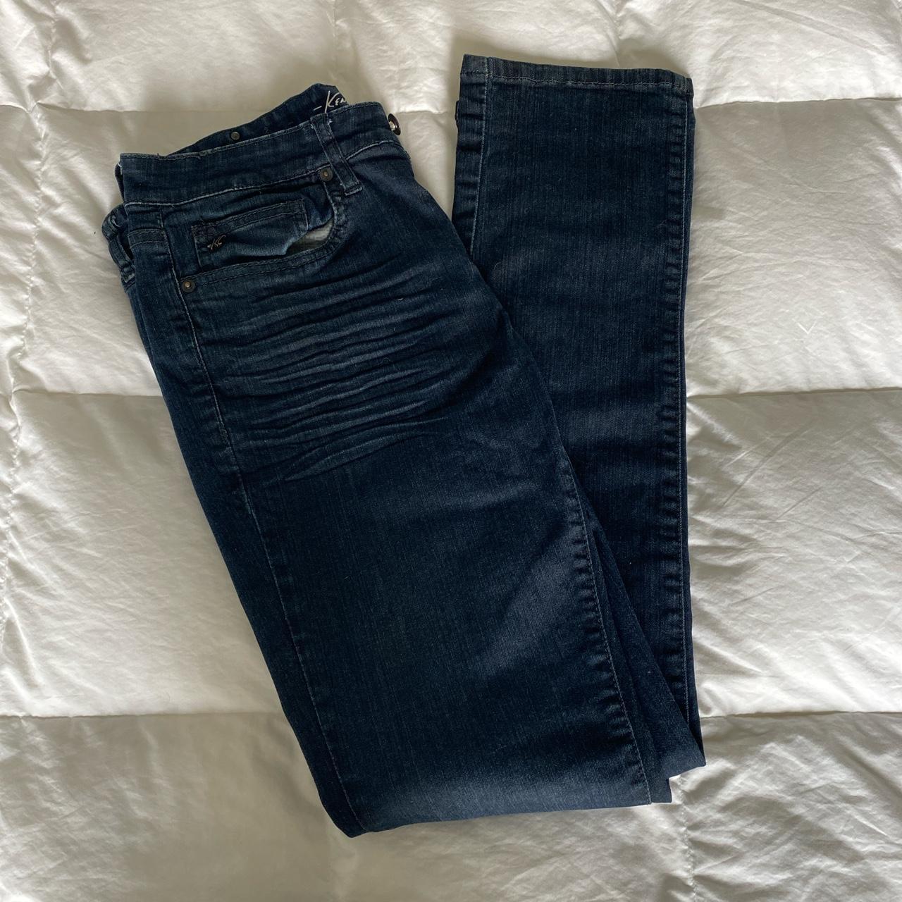 Kenneth Cole Men's Blue and Navy Jeans | Depop