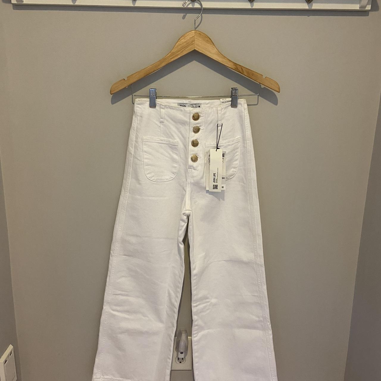 Zara BUTTONED SAILOR JEANS