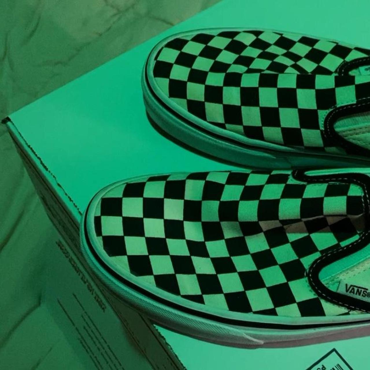 Dark green 2024 checkered vans