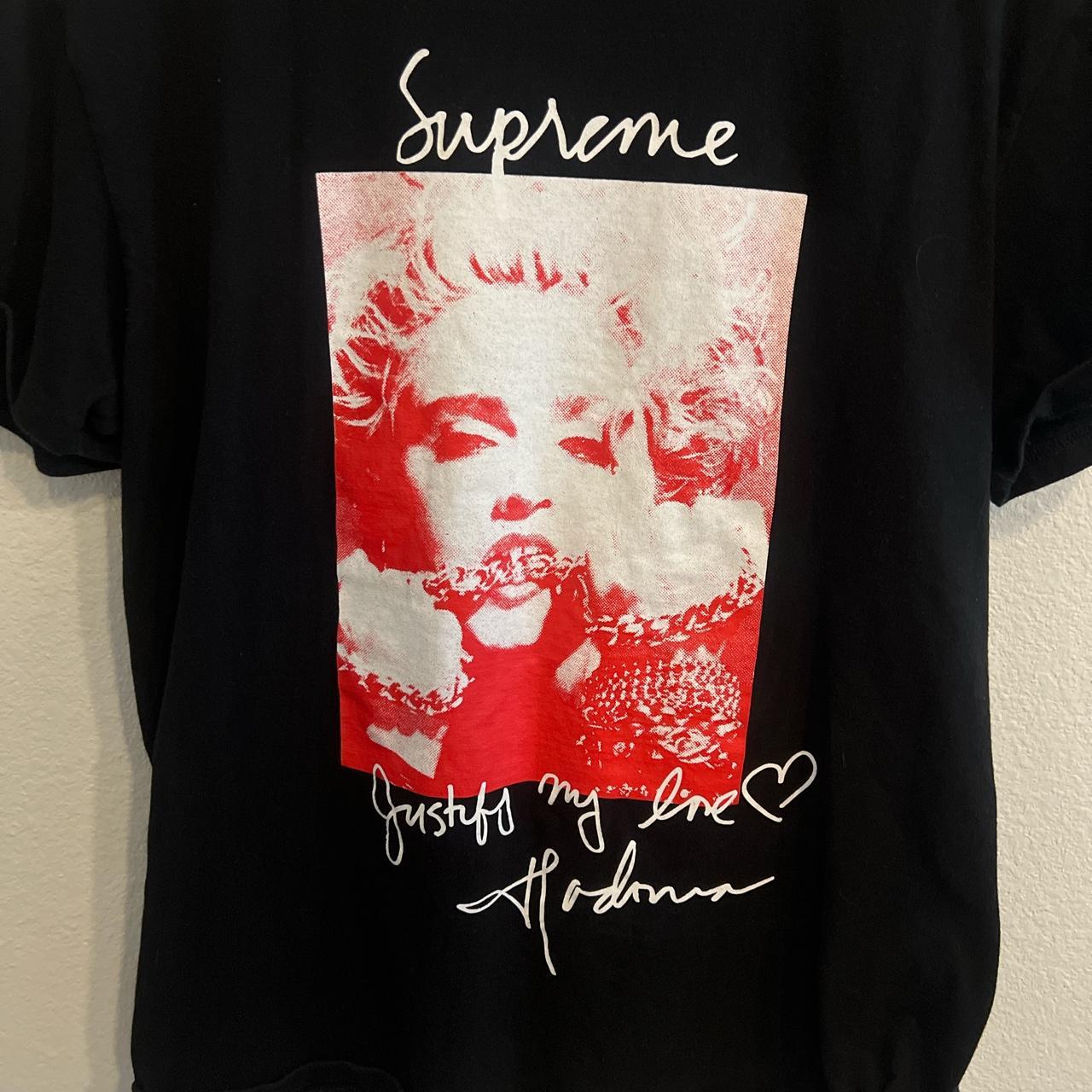 Supreme madonna sale tee black