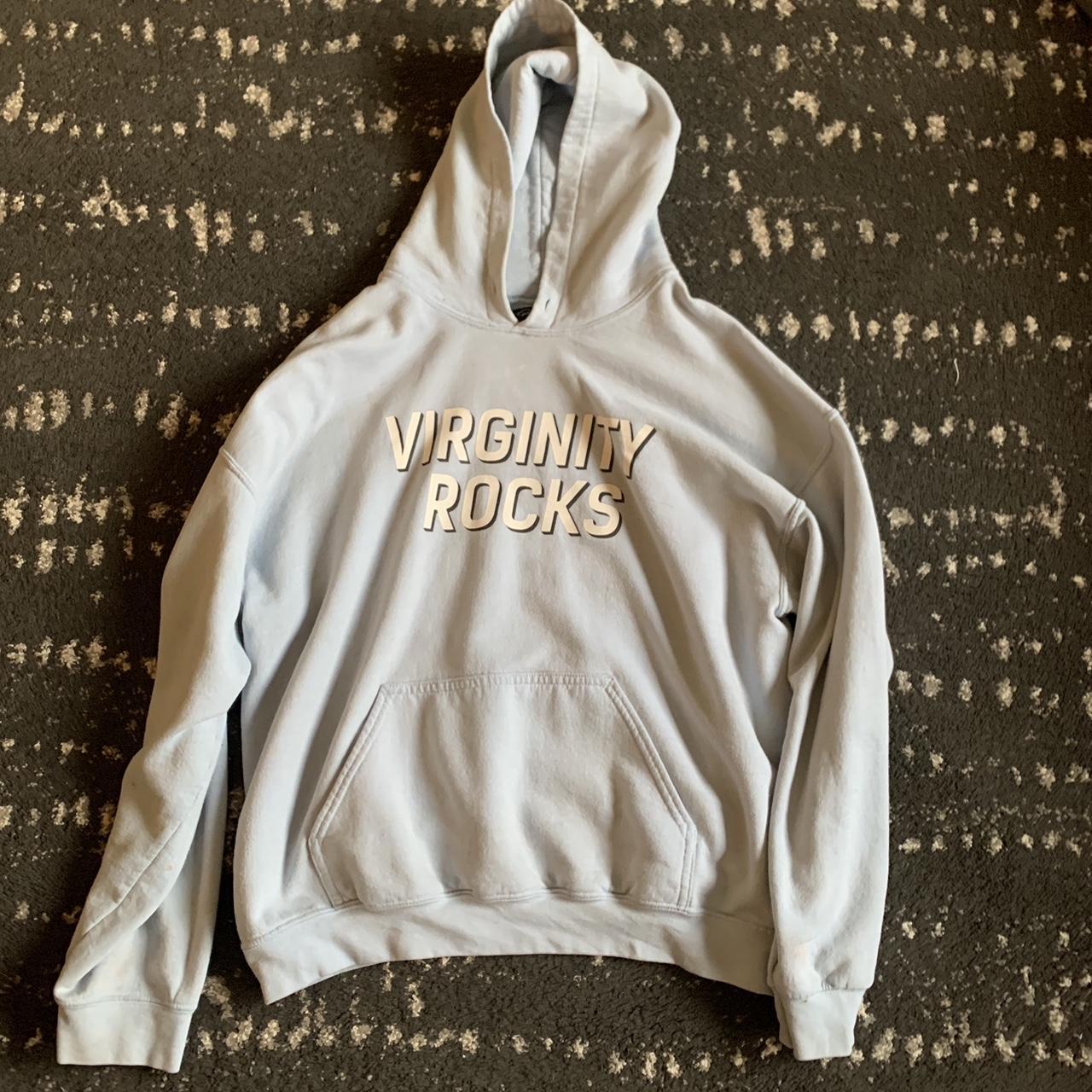 Virginity rocks blue clearance hoodie