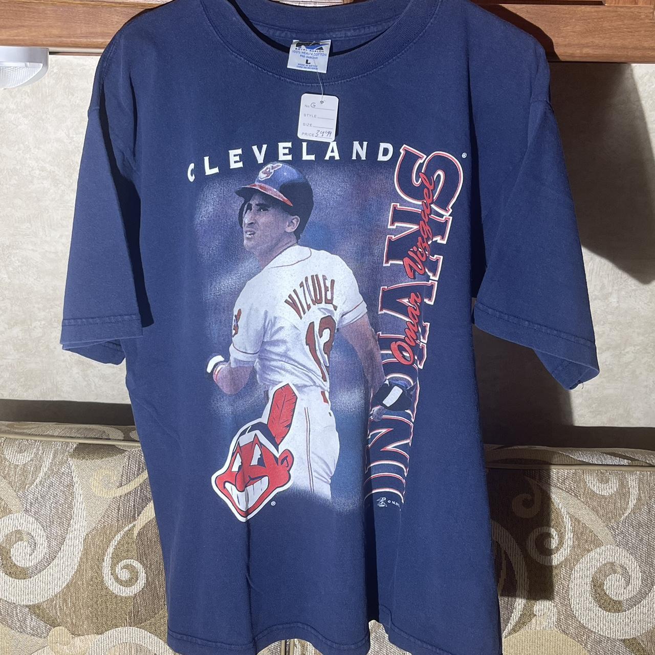 Vintage 90's Omar Vizquel Cleveland Indians Shirt by - Depop