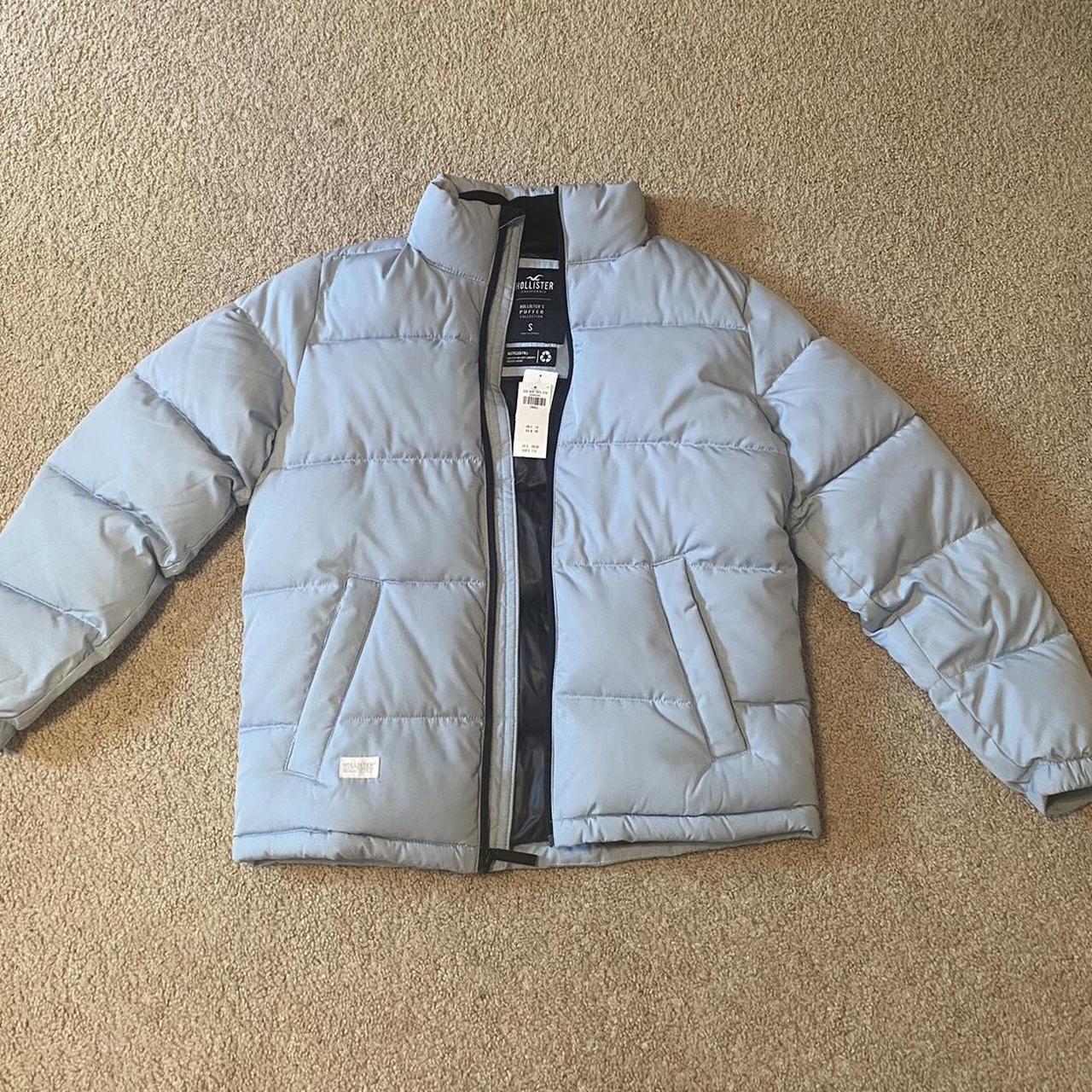 hollister winter jacket!! never worn with tags!!... - Depop
