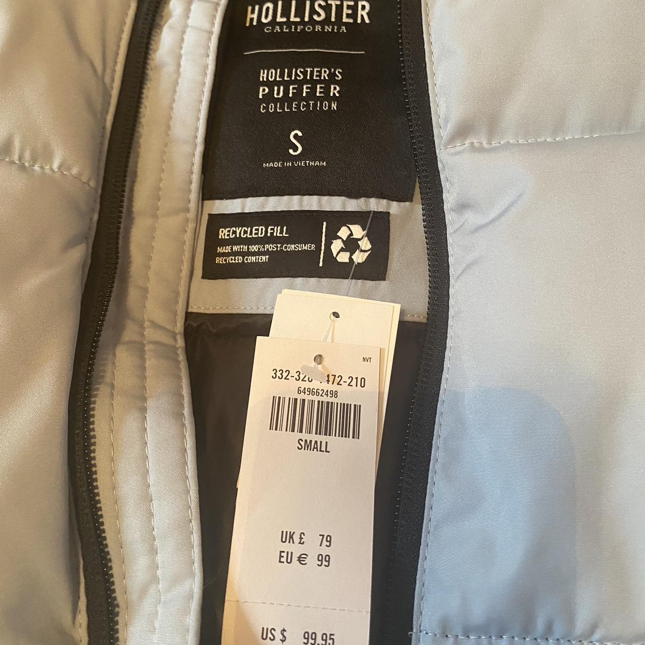 hollister winter jacket!! never worn with tags!!... - Depop