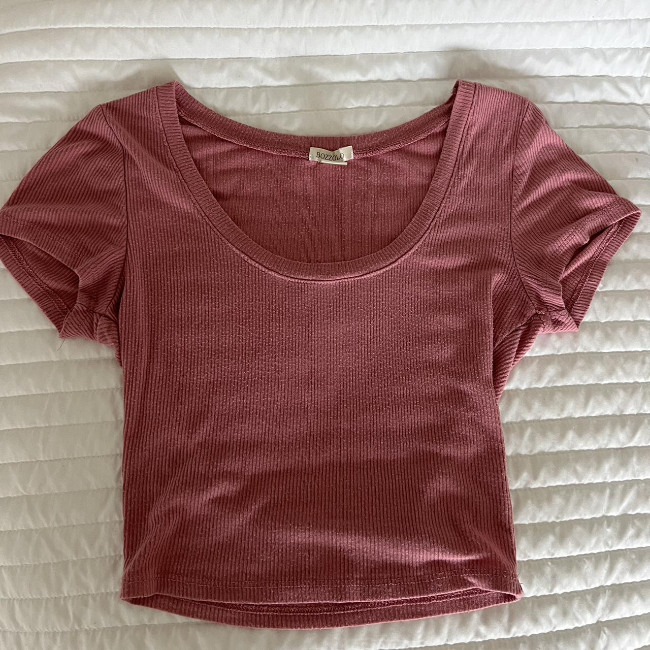 Women's Pink Crop-top | Depop