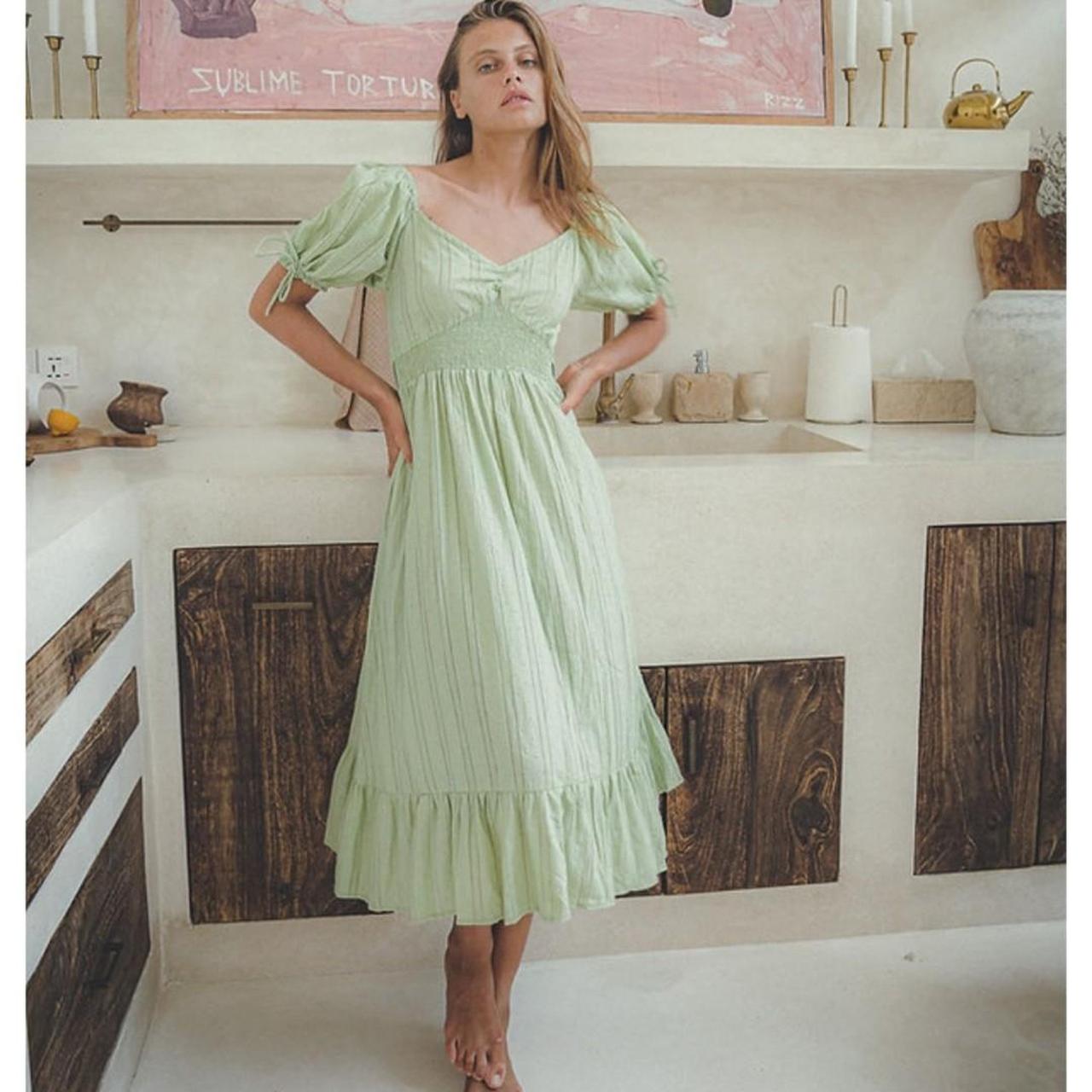 Opia Byron Bay Nalu Midi in Sweet Pea colourway 🫛💚... Depop