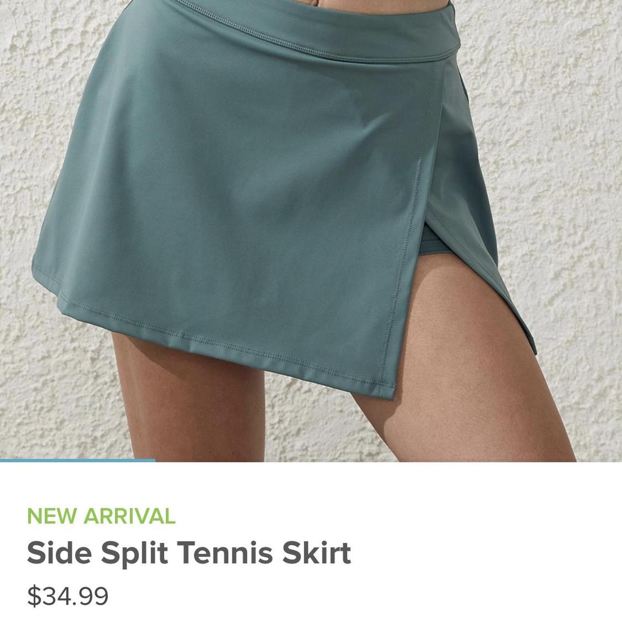 Cotton on body tennis skirt. Sage green colour. Worn... Depop