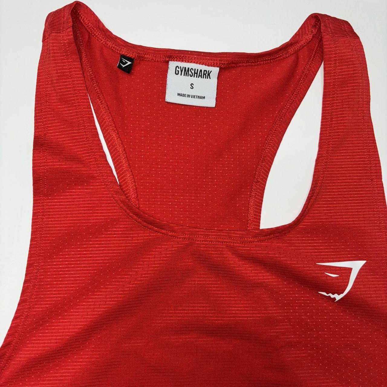 Gym Shark Tank top Small Red #GymShark #muscles #Gym - Depop