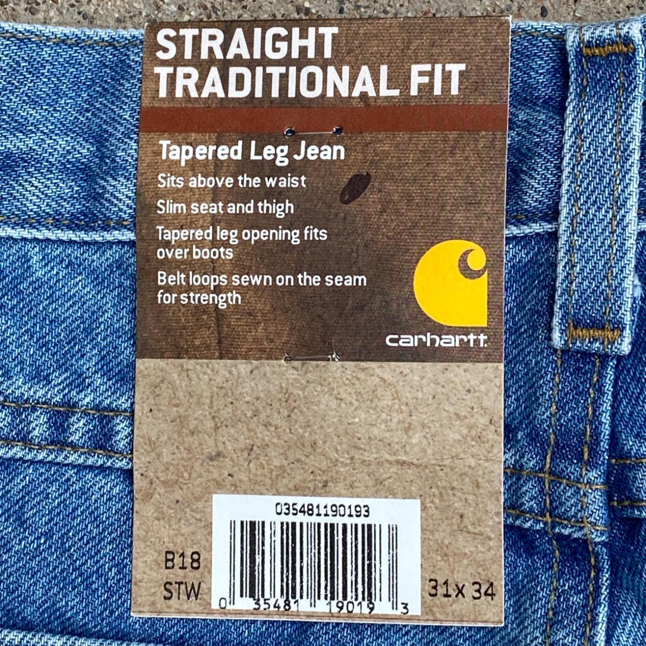 Carhartt traditional fit tapered leg clearance jeans