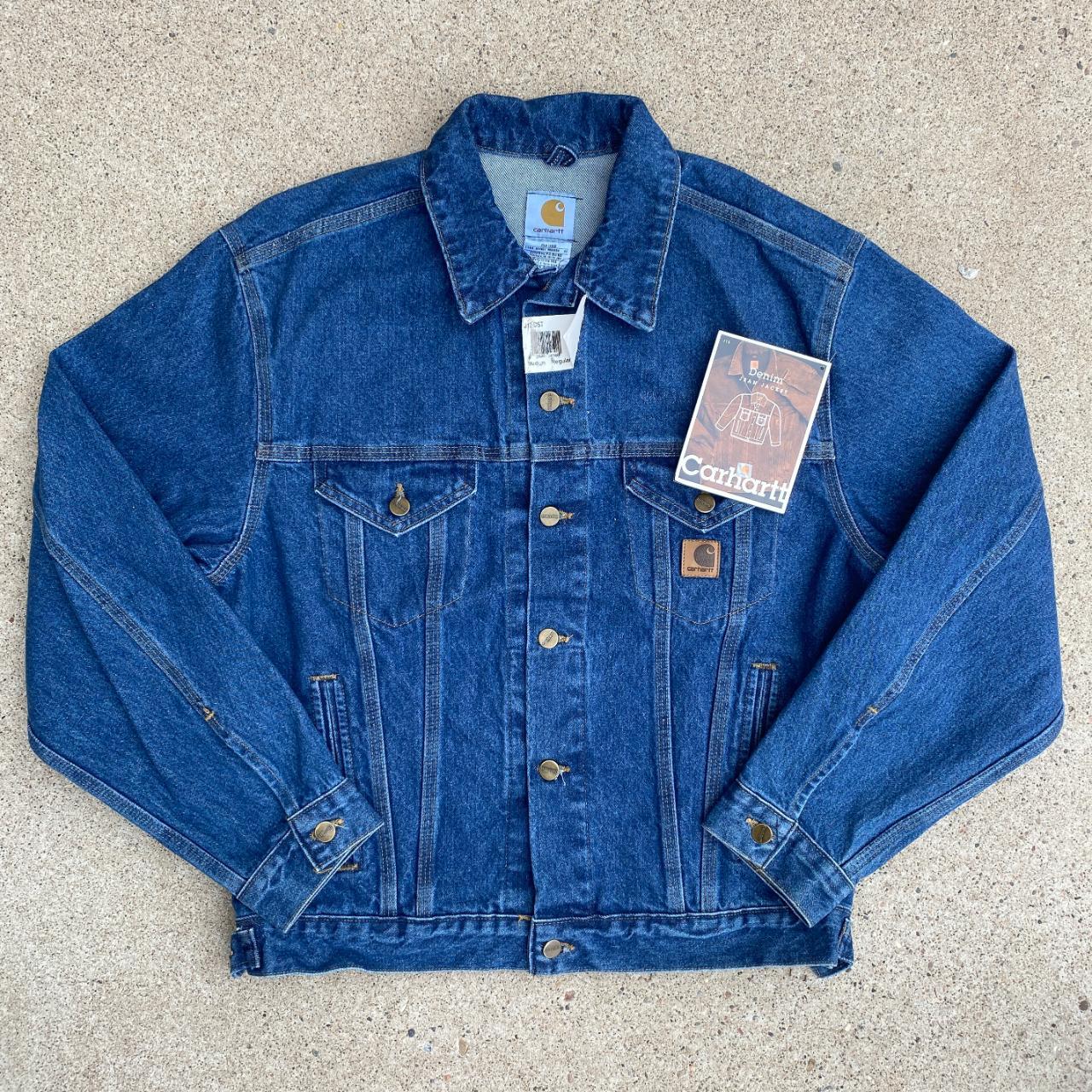 Carhartt denim sale trucker jacket