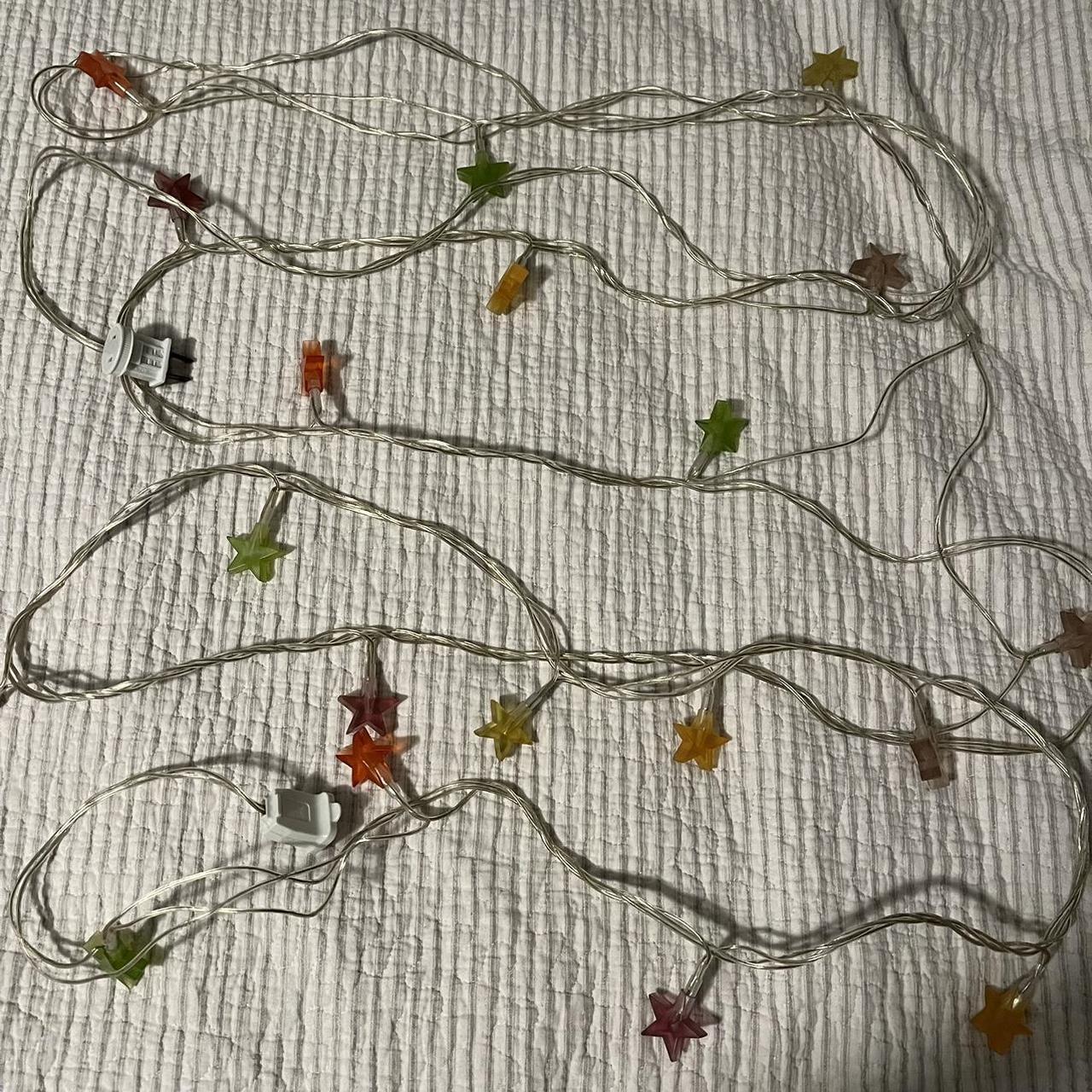 Colorful Star String Lights - Depop