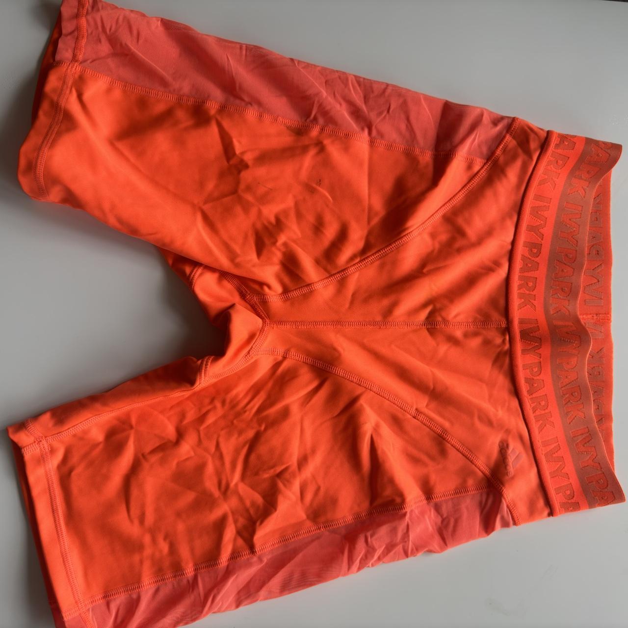 NWT NEW Beyoncé Ivy Park Adidas Running 2024 Cycling Bike Short Medium Orange