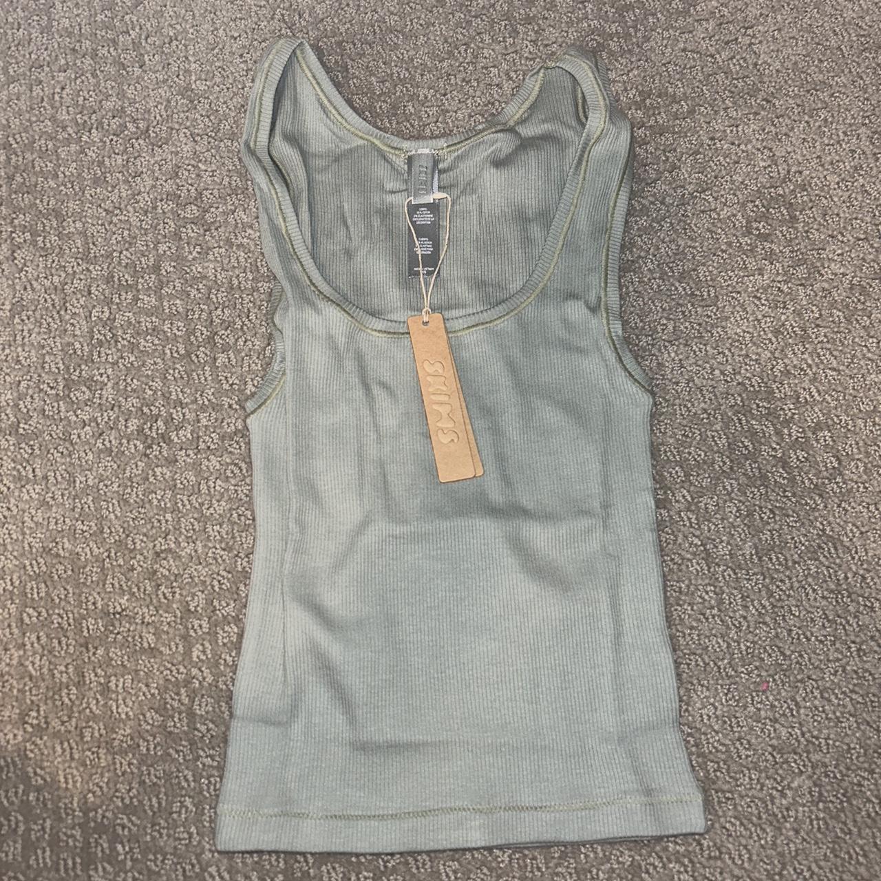 Skims Cotton Rib Jersey Tank Top Color:... - Depop