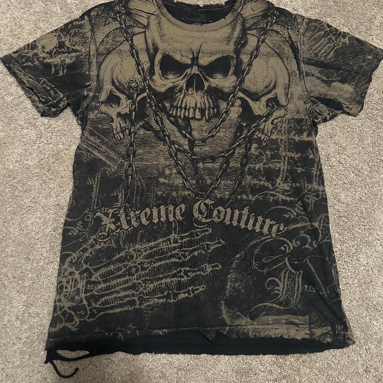 Crazy Y2K Xtreme Couture tee Affliction Tap-Out... - Depop