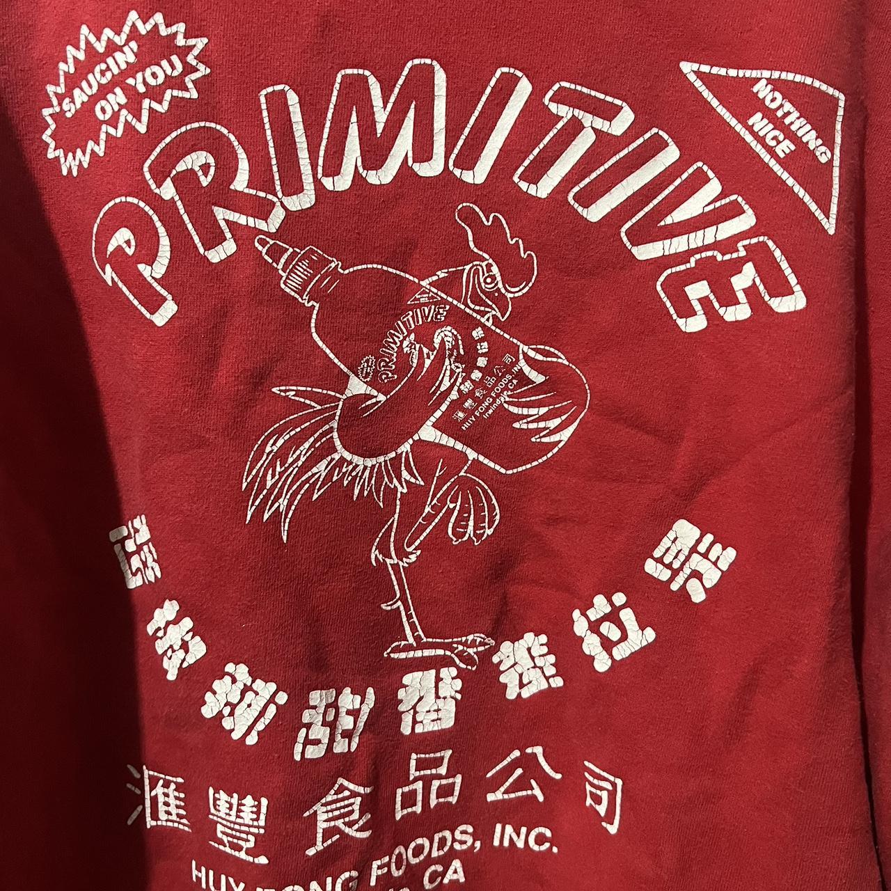 Primitive x huy fong red outlet hoodie