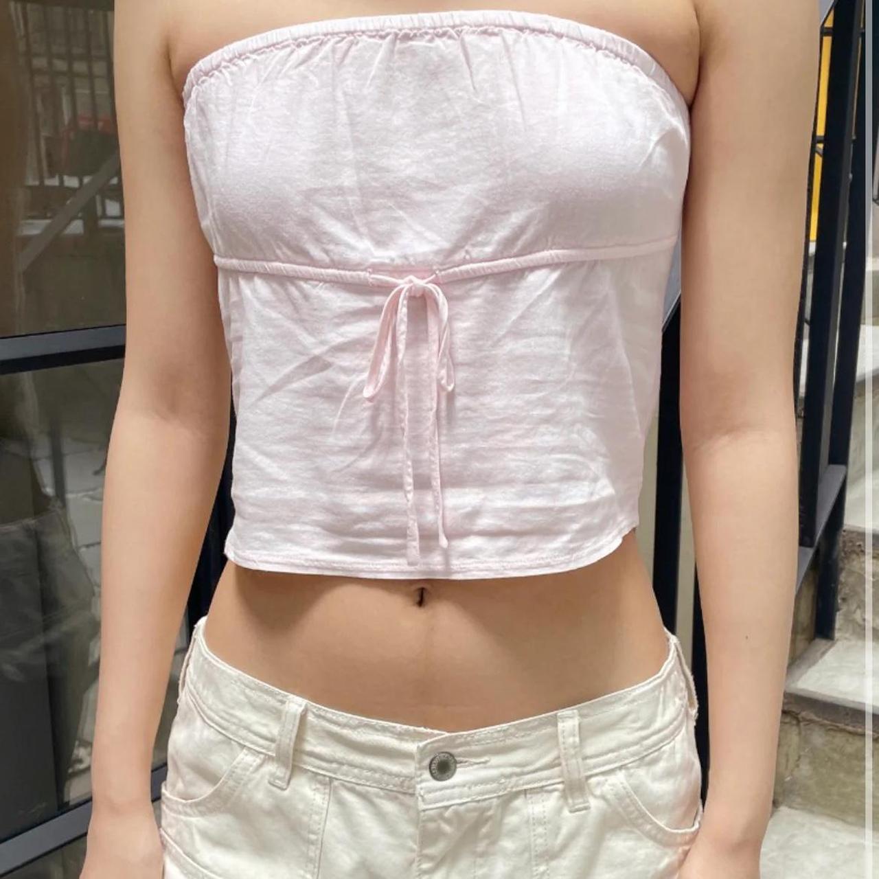 bnwot authentic brandy melville white kinsley tube top