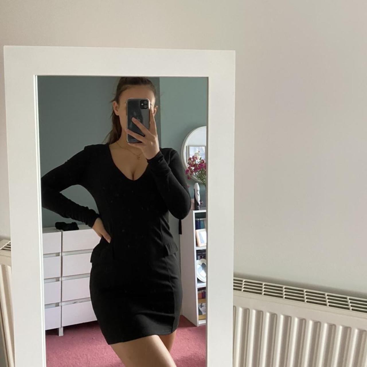 Missguided long black dress best sale