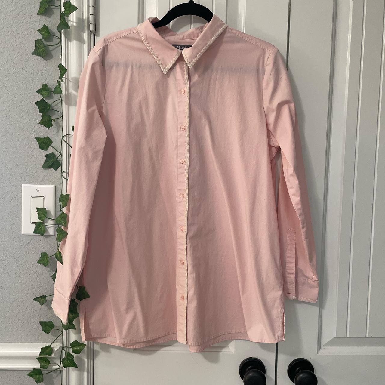 Martha Stewart Collection Women's Pink and White Polo-shirts