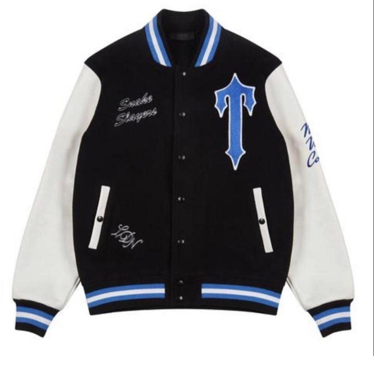Trapstar varsity jacket (snake slayers)... Depop