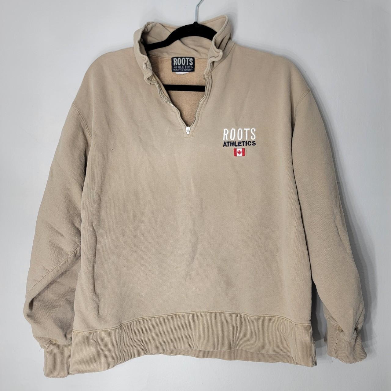 🍁90S ROOTS CANADA ATHLETIC QUARTER ZIP... Depop