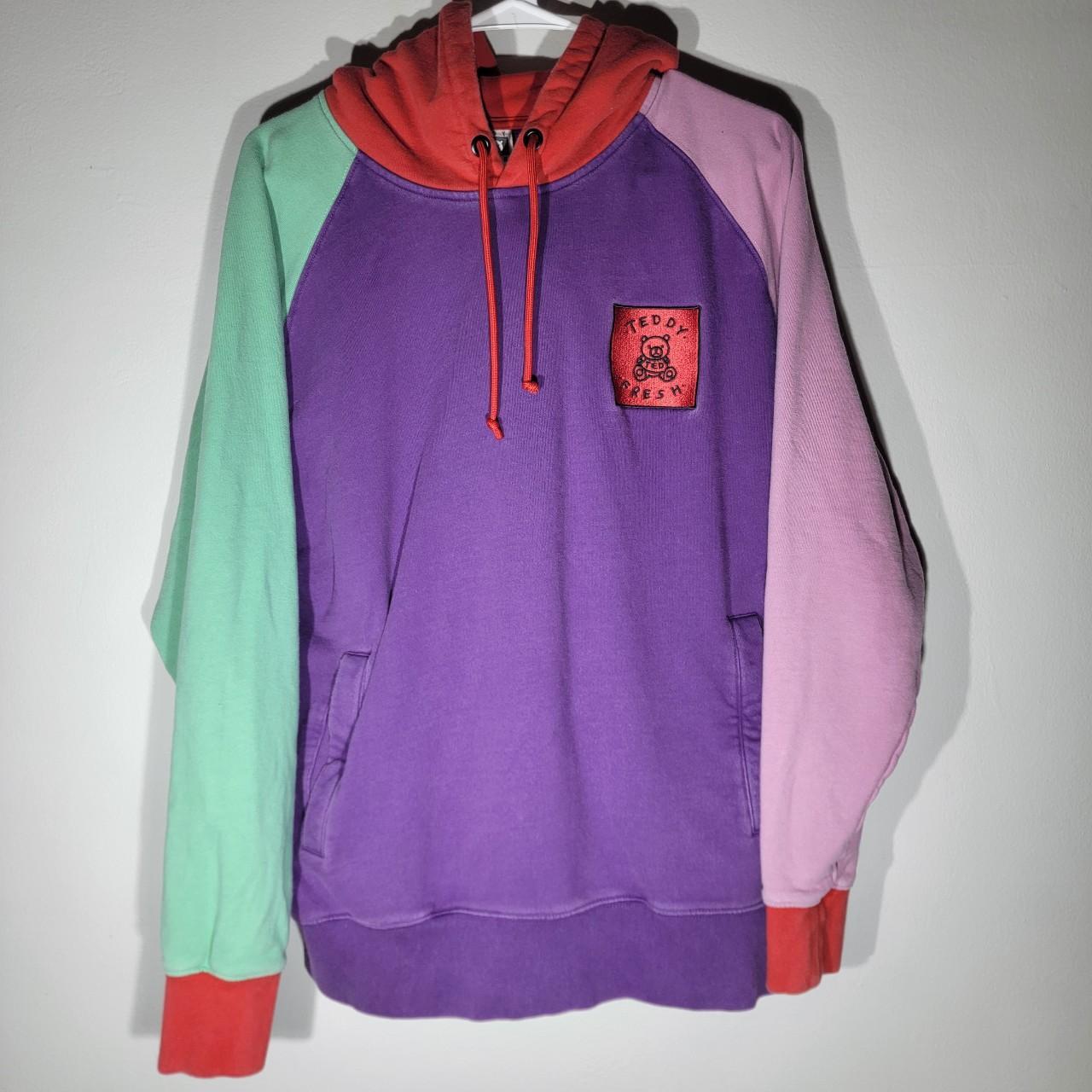 Teddy fresh color on sale block hoodie