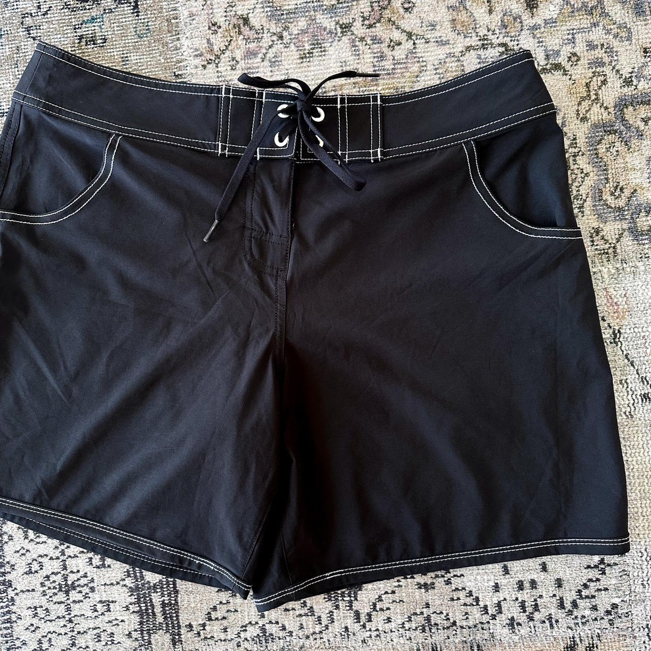Seafolly Black White Contrast Stitch Boardshorts by... Depop