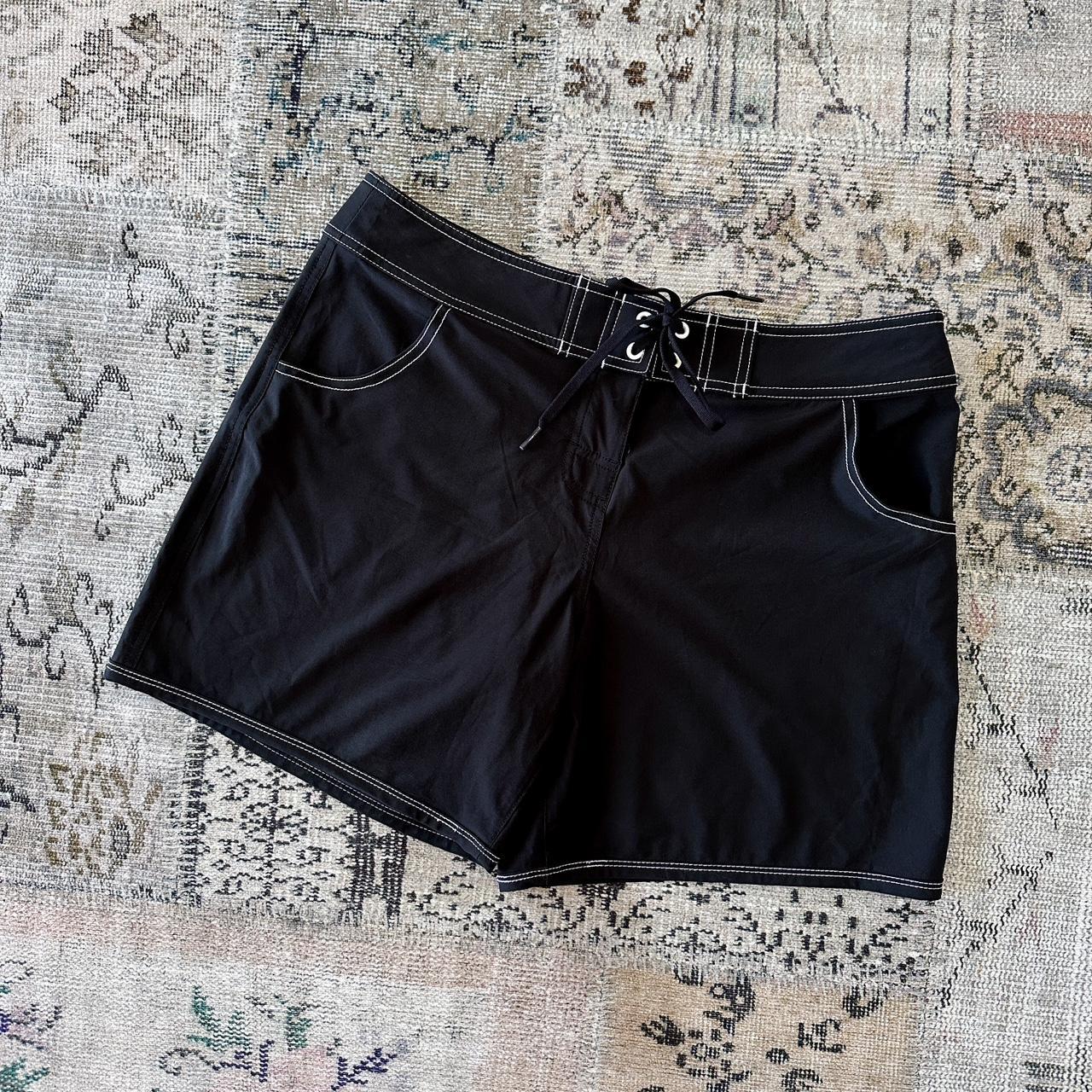 Seafolly Black White Contrast Stitch Boardshorts by... Depop