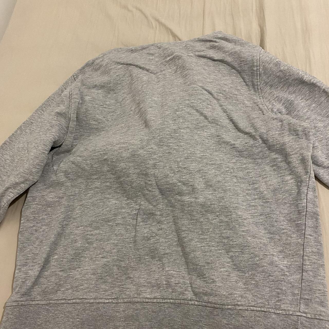 Grey Hoodie Uk size 8 Small hole near the... - Depop