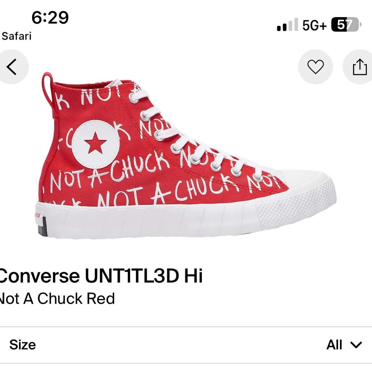 converse red converse not a chuck converse worn a