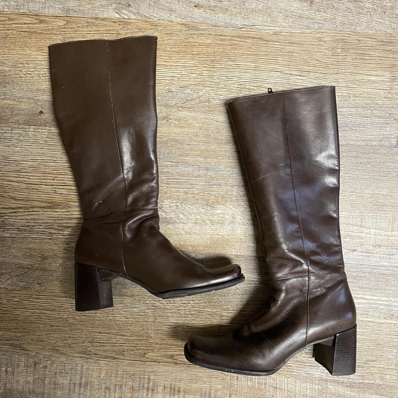 Nine west cognac outlet boots