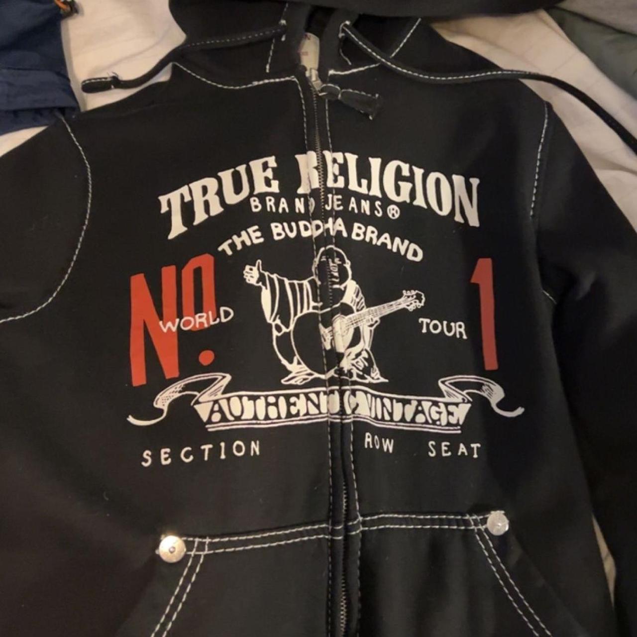 True religion hoodie Size xs but fits small Perfect... Depop