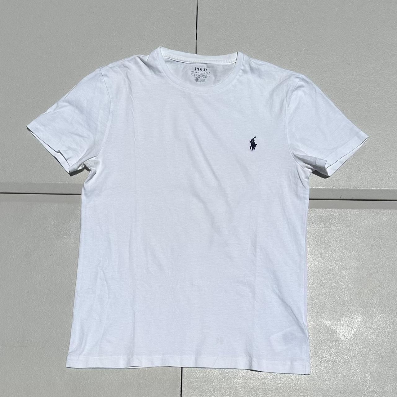 White t shirt from Ralph Lauren. Worn a few times... - Depop