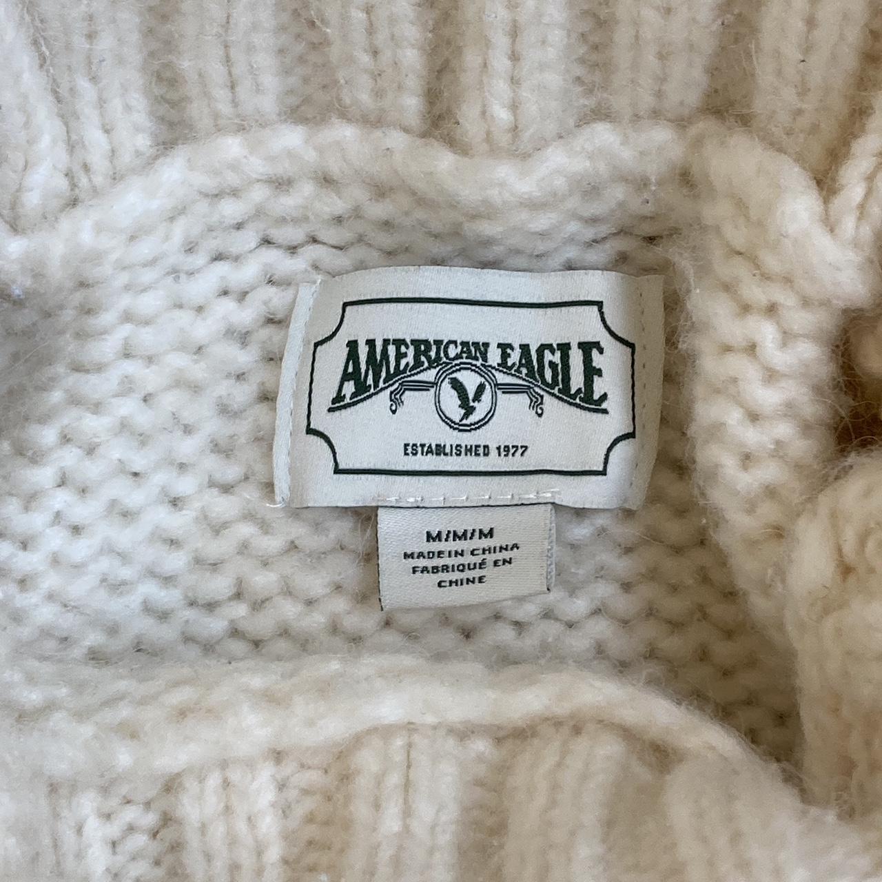 American Eagle Outfitters Women's White Jumper | Depop