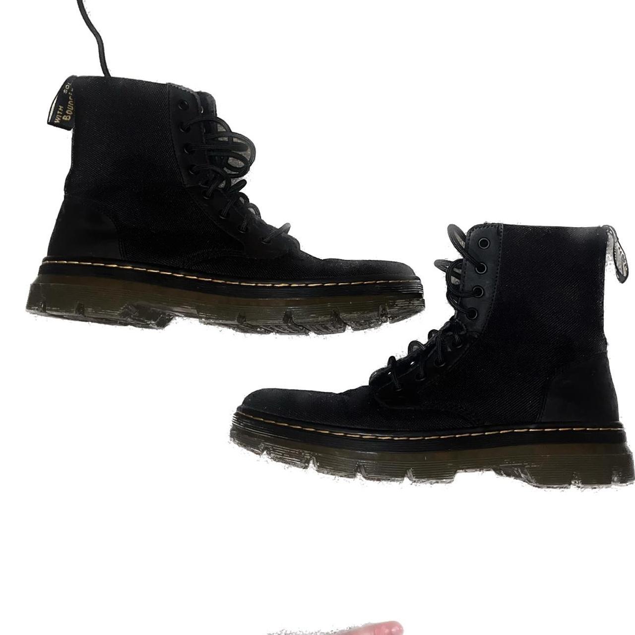 Doc Marten Dr. Marten Black Canvas Combs Boot Great... Depop