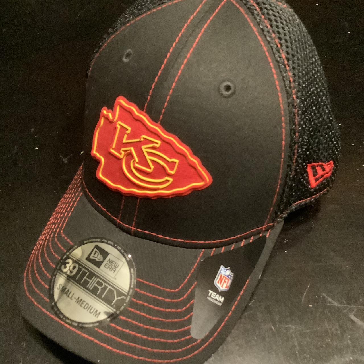 KC Chiefs fleece lined new era stocking cap, - Depop