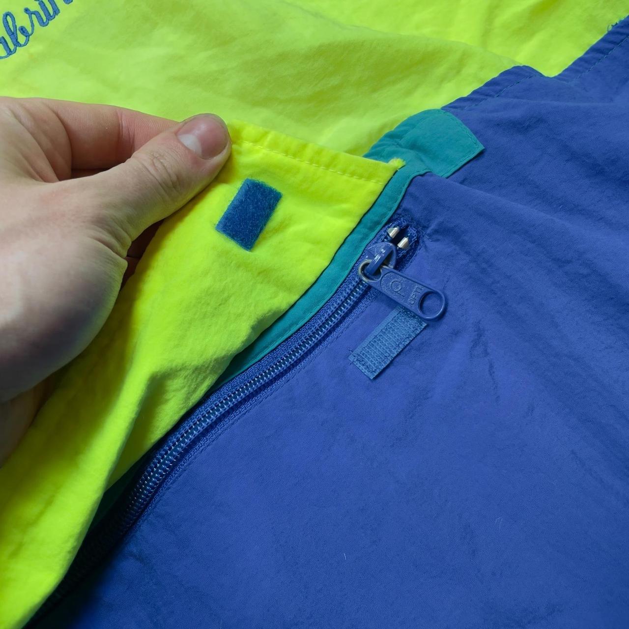 Vintage Women's Windbreaker Jacket - Yellow/Purpl… - image 3