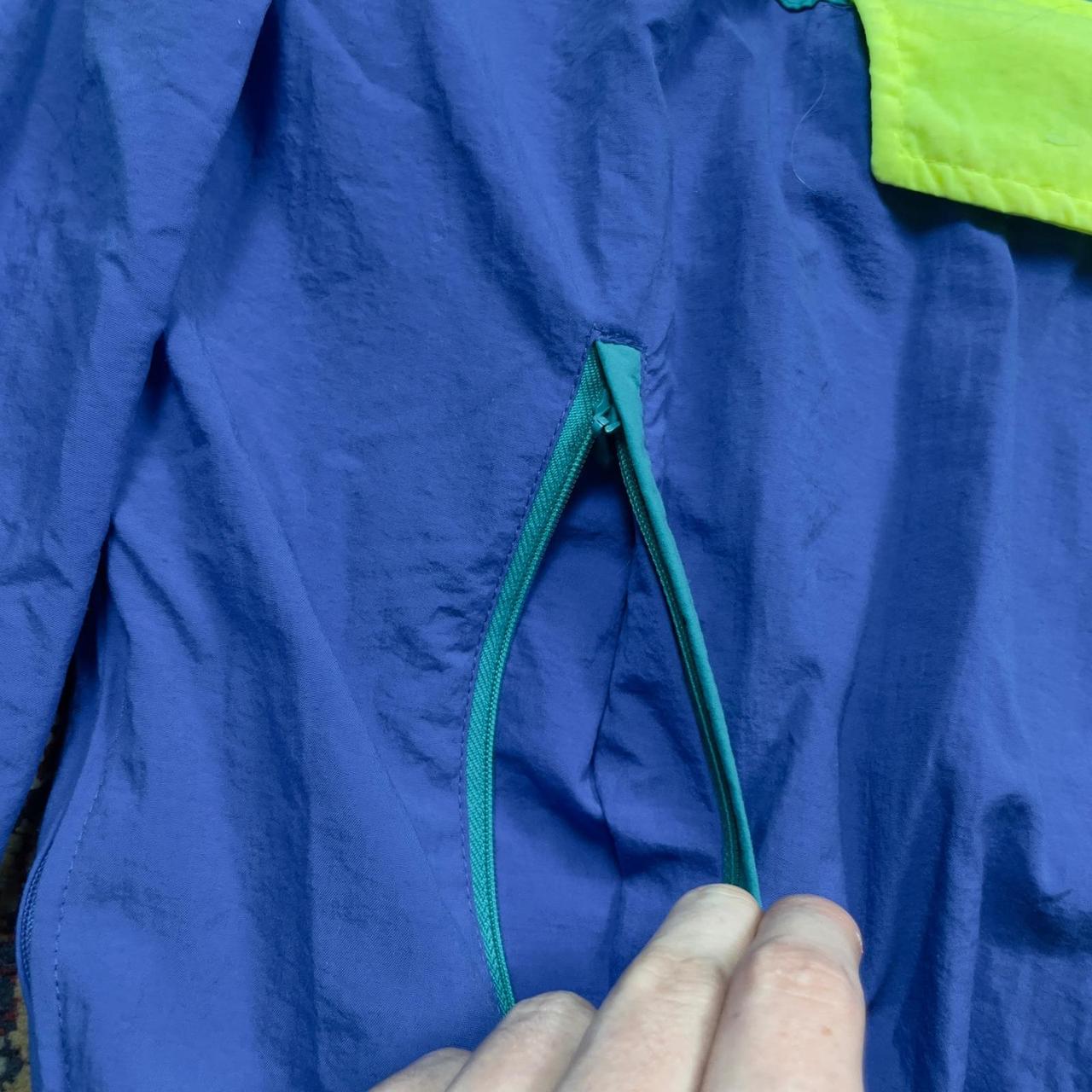 Vintage Women's Windbreaker Jacket - Yellow/Purpl… - image 4