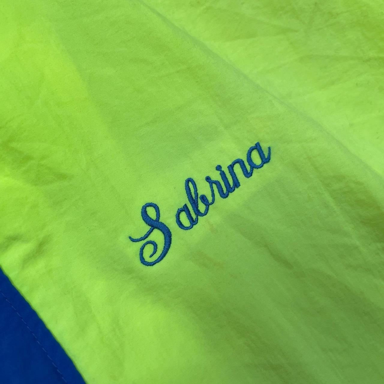 Vintage Women's Windbreaker Jacket - Yellow/Purpl… - image 8